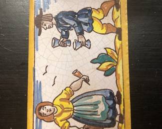 Spain old hand painted tile 
Many pieces 