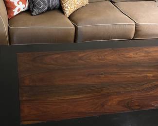 Sectional Sofa, Rectangular Coffee Table, Assorted Decorative Pillows