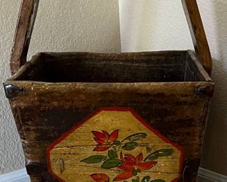 Antique Chinese Rice Bucket