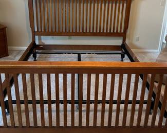 Bassett King Size Mission Style Bed Frame