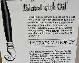 Art Painted with Oil by Patrick Mahoney