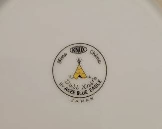 Vintage Acee Blue Eagle Knox dinnerware