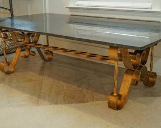 Marble topped coffee table