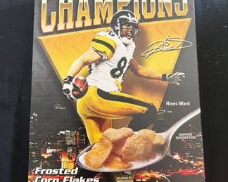 Hines Ward Collectible Cereal Box