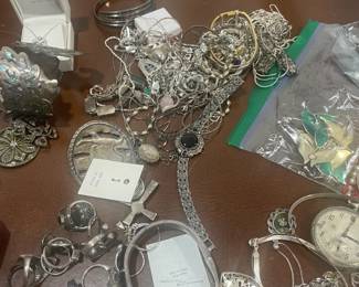 Jewelry, gold, silver