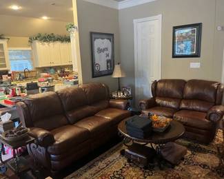 Leather sofa / love seat  