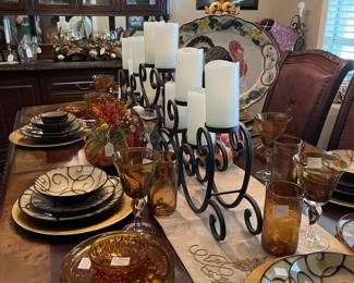 A closer look at the dining table