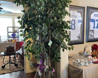 We have large faux trees