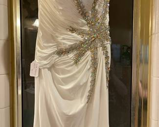 Beautiful white evening dress