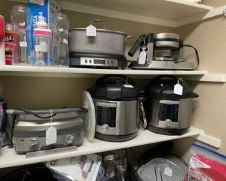 Two more Instant Pots, Cuisinart griddle, Electric Dutch Oven, Waring Prof Waffle Maker