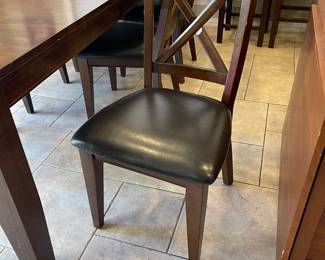 One of the six chairs