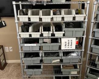 These shelves are full of hundreds of magazines