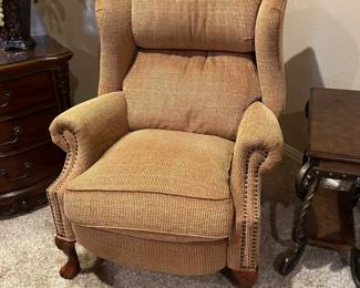Beautiful upholstered reclining arm chair