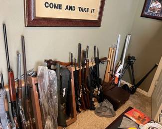 We have pistols, rifles, ammo, magazines, and other accessories! Scroll down for more detail.