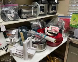 Stainless steel bowl sets, picnic items, meat slicer