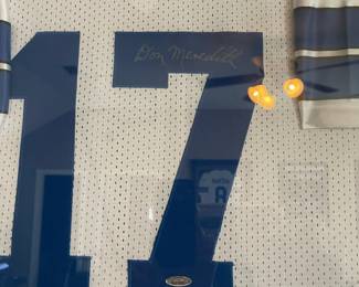 Close up of the signature