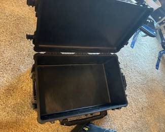 Here's a look inside the large Pelican case