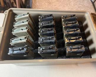 This ammo box full of mags is marked "Scar Mags".