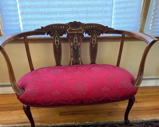 Edwardian Inlaid Settee