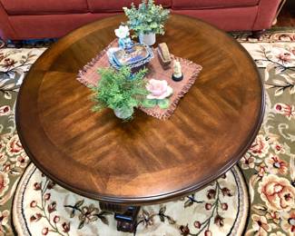 Coffee table and rug