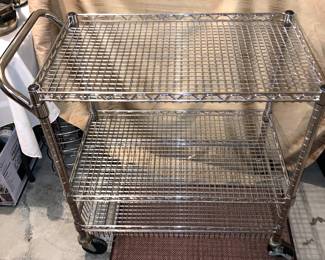 Metal rolling cart