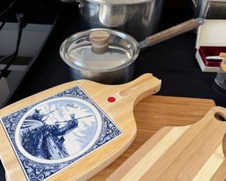 Cookware + cutting boards