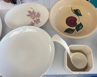 Assorted ceramic bowls + platters