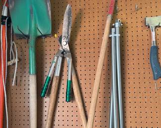 Assorted garden tools