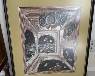 MC Escher framed print