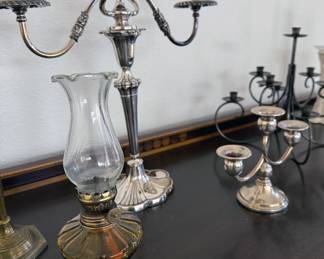 Assorted candleabras