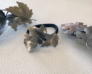 Leaf hair accessories