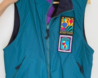 Abq Balloon Fiesta memorabilia: pilot’s vests/jackets, enamel pins, newspaper special sections, ballcaps, bumper stickers