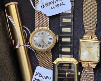 Assorted watches, including Raymond Weil