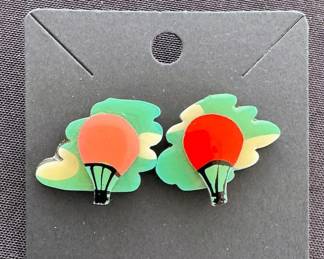 Hot air balloon earrings