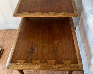 Here is the second Step In table by Lane Furniture.  The dovetail decoration is a nice detail.