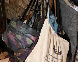 And there is a variety of purses and bags.