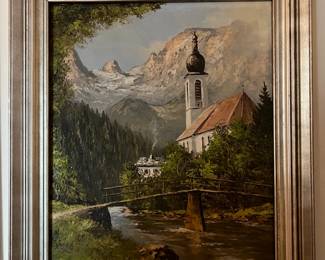 So this picture doesn't have a boat, but does have a river.  By Kurt Moser.