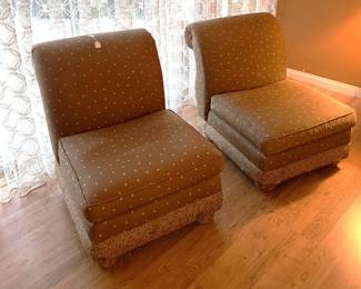 These matching chairs are going to make someone happy.  It might as well be you.
