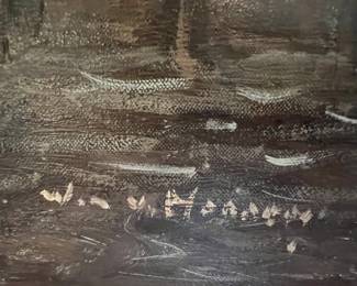 This is the signature for the seaport painting.