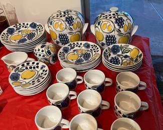 This dishware set is from Finland.