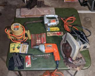Router, Jigsaw, Circular Saw, Drill