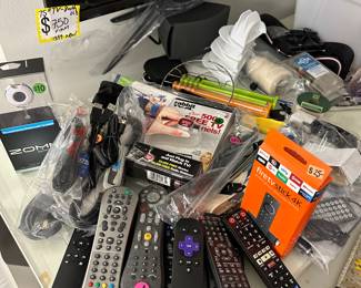 Remotes, wites, electronics