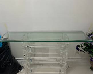 Lucite dining set - runner/buffet server