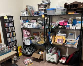 Scrapbooking & cardmaking supplies! CDs & DVDs!