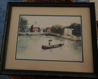 Print of painting by local artist Joe Mike.