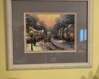 Framed Thomas Kinkade print