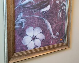 Beautiful Framed and signed wall art