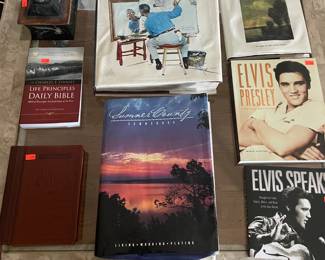 Very nice selection of coffee table books in this picture