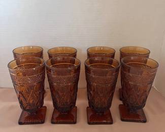 Cape Cod Amber Tea Glass