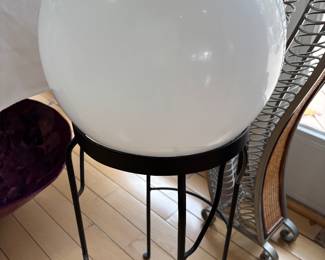 GLASS GLOBE ON A STAND